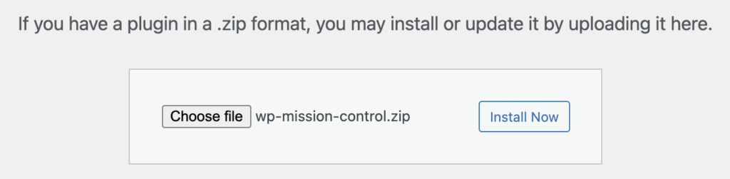 WPMissionControl Plugin - Install Now