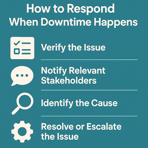 How to respond when downtime happens