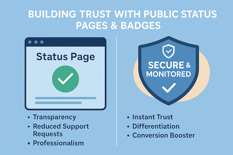 Building trust with status pages and badges