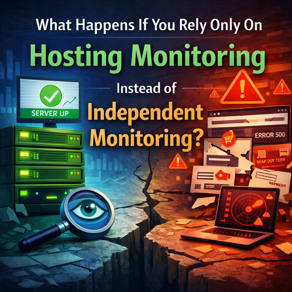 What happens if you rely only on hosting monitoring instead of independent monitoring