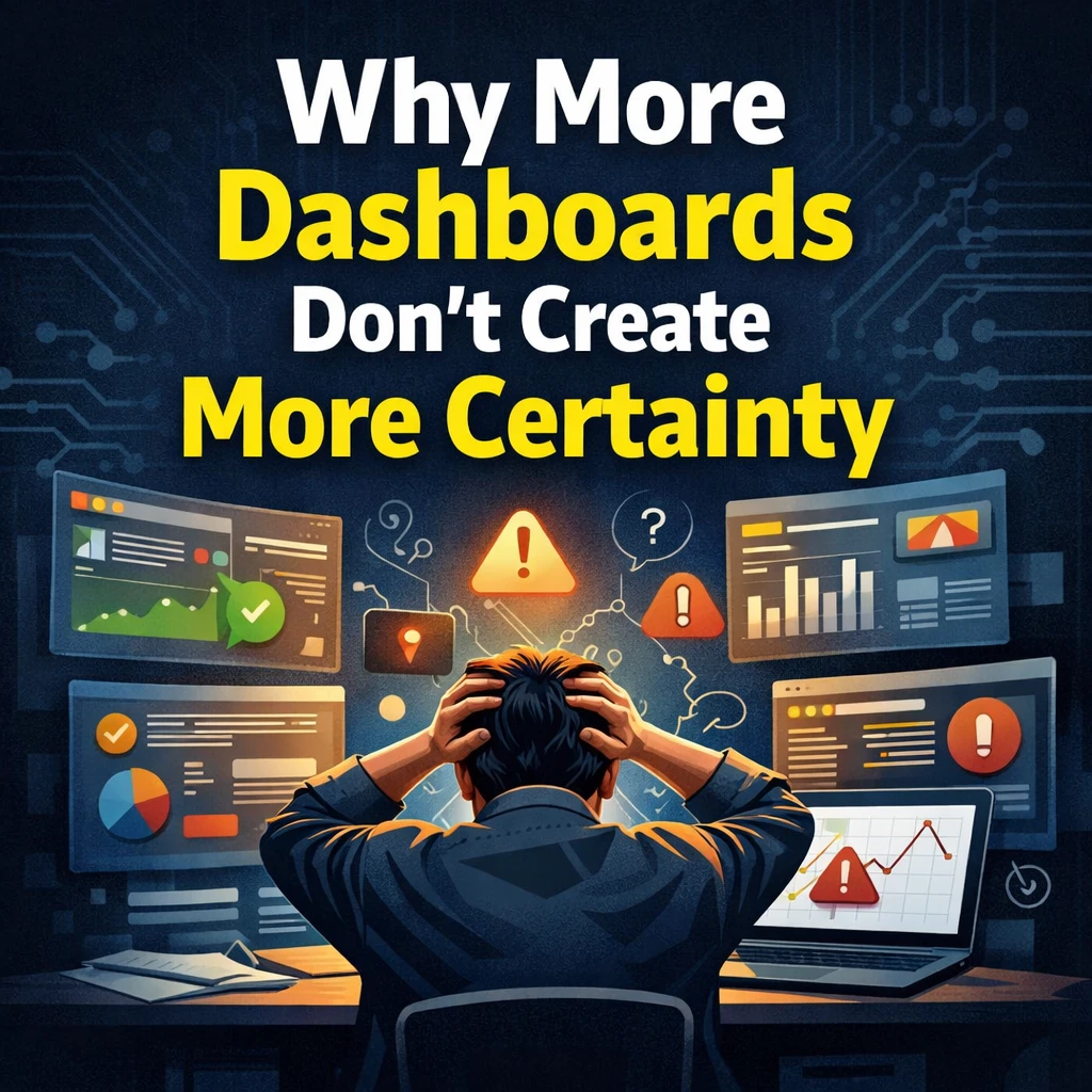Why more dashboards don’t create more certainty